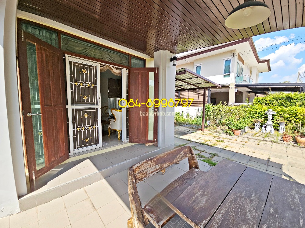 ขาย บ้านเดี่ยว อยุธยา หมู่บ้านโรจนะการ์เด้นโฮม อ.อุทัย Rojana Garden Home Ayuthaya 81 ตร.ว หลังมุม บ้านตกแต่งสวยมาก ต่อเติมครัว โรงรถ มีห้องนอนชั้นล่าง สภาพใหม่ พร้อมอยู่ ลดราคาลง 5 แสน เหลือขายเพียง 6.99 ล้านบาท